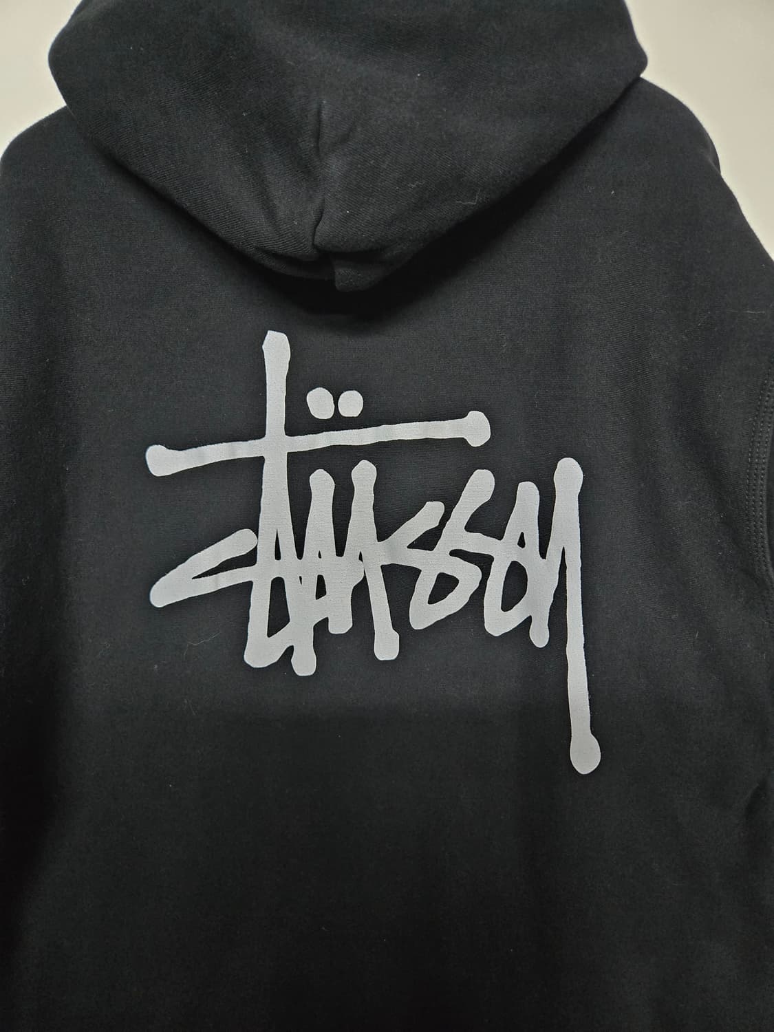 스투시 블랙 후드티 M 상품이미지3