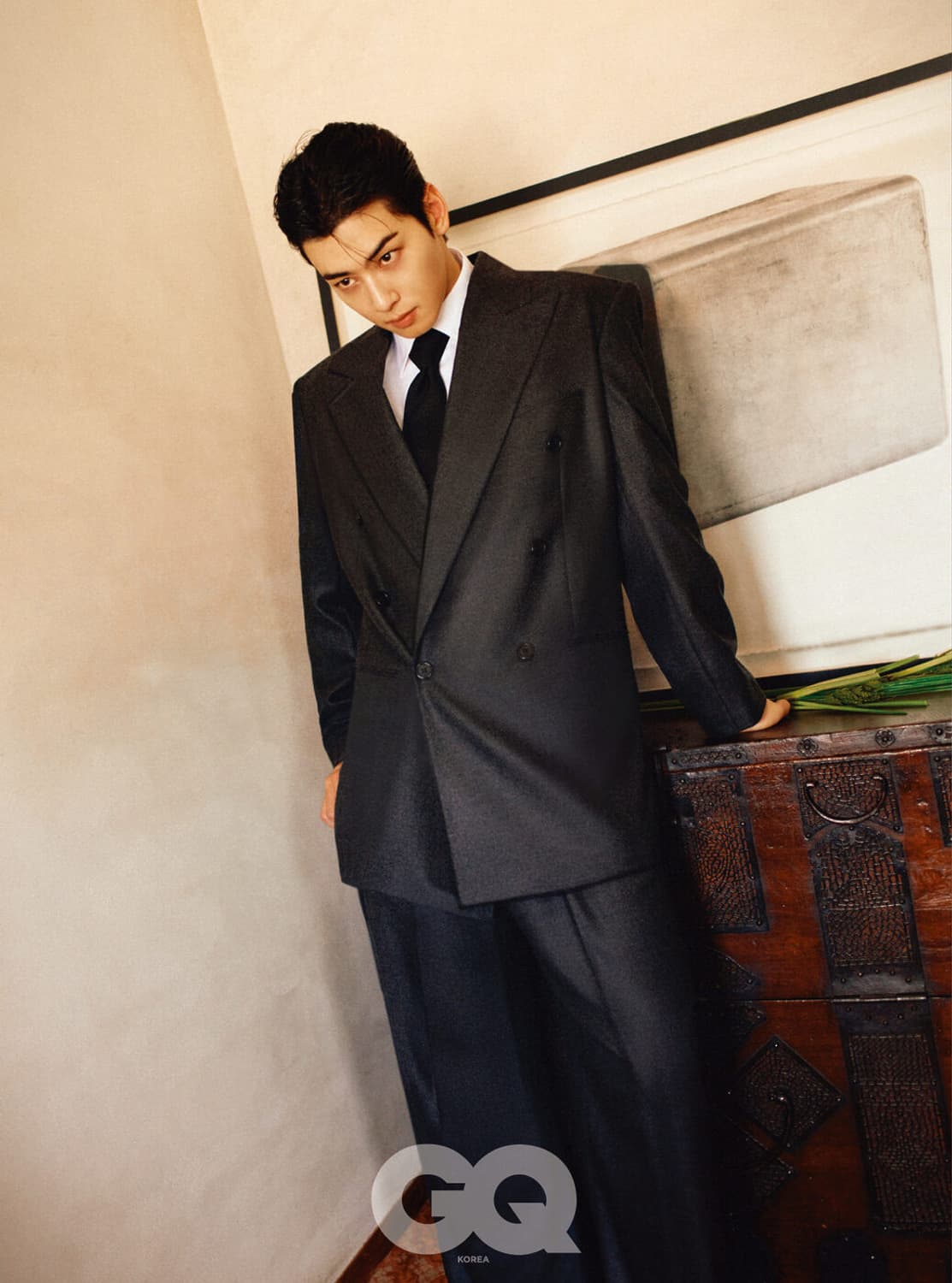 [차은우 착용] 생로랑 수트 풀셋 48사이즈 상품이미지1