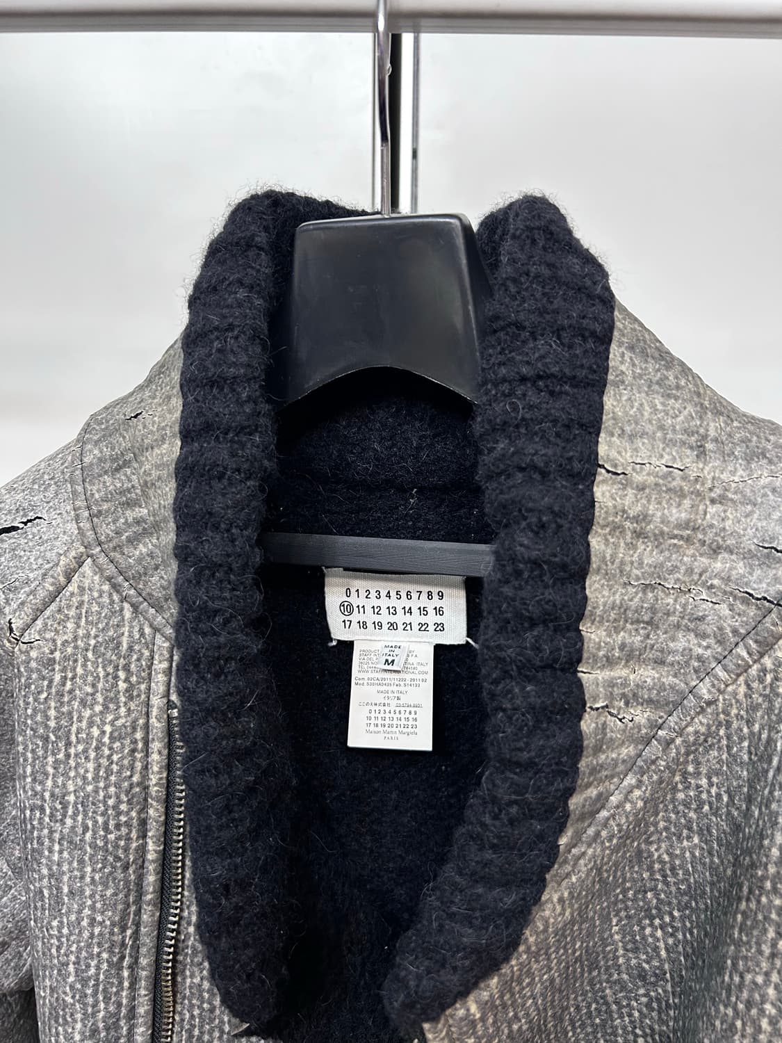 마르지엘라 니트 코팅 무스탕 상품이미지2