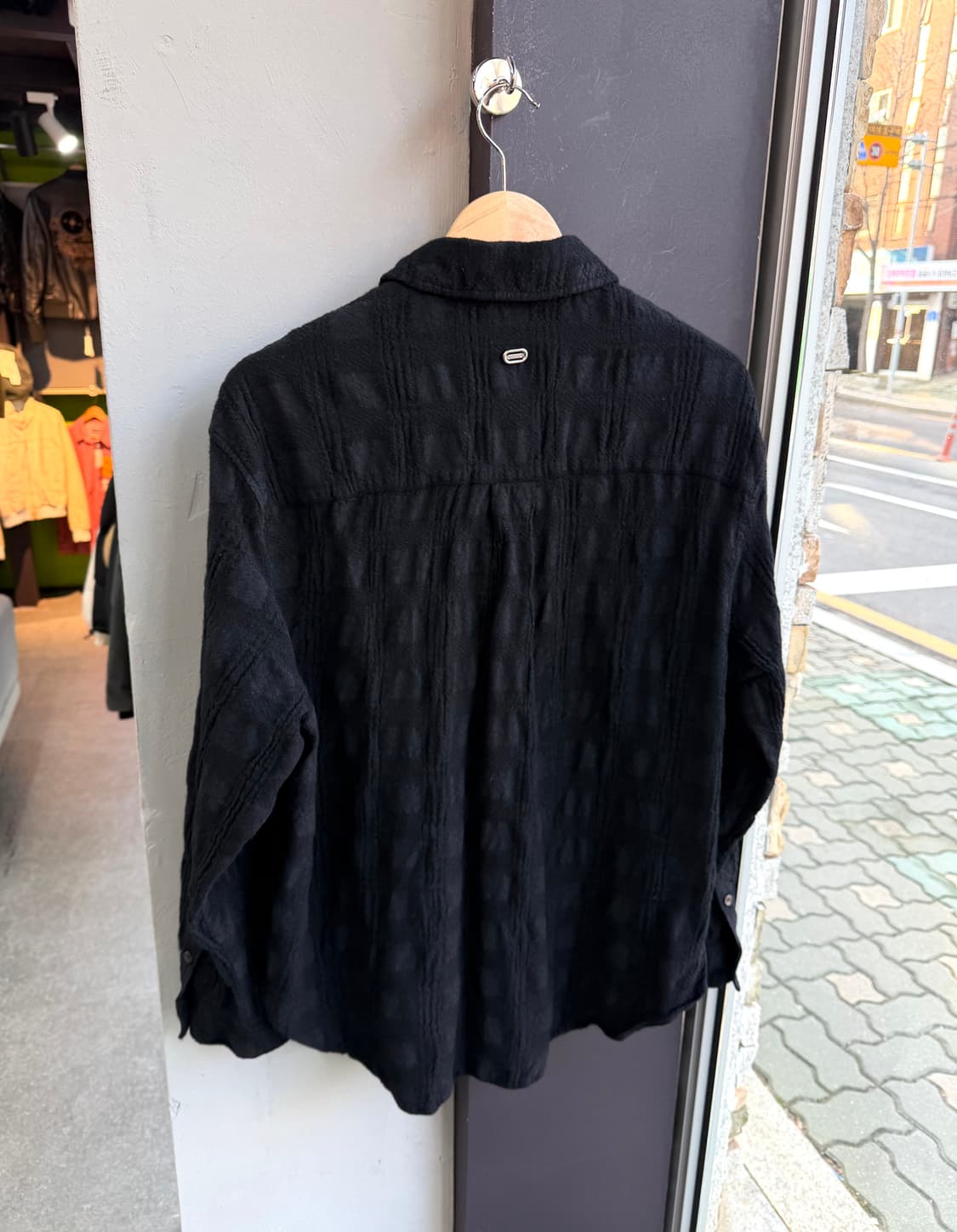 100~105/ 솔리드옴므 24–25FW 크링클 포켓 셔츠 상품이미지9