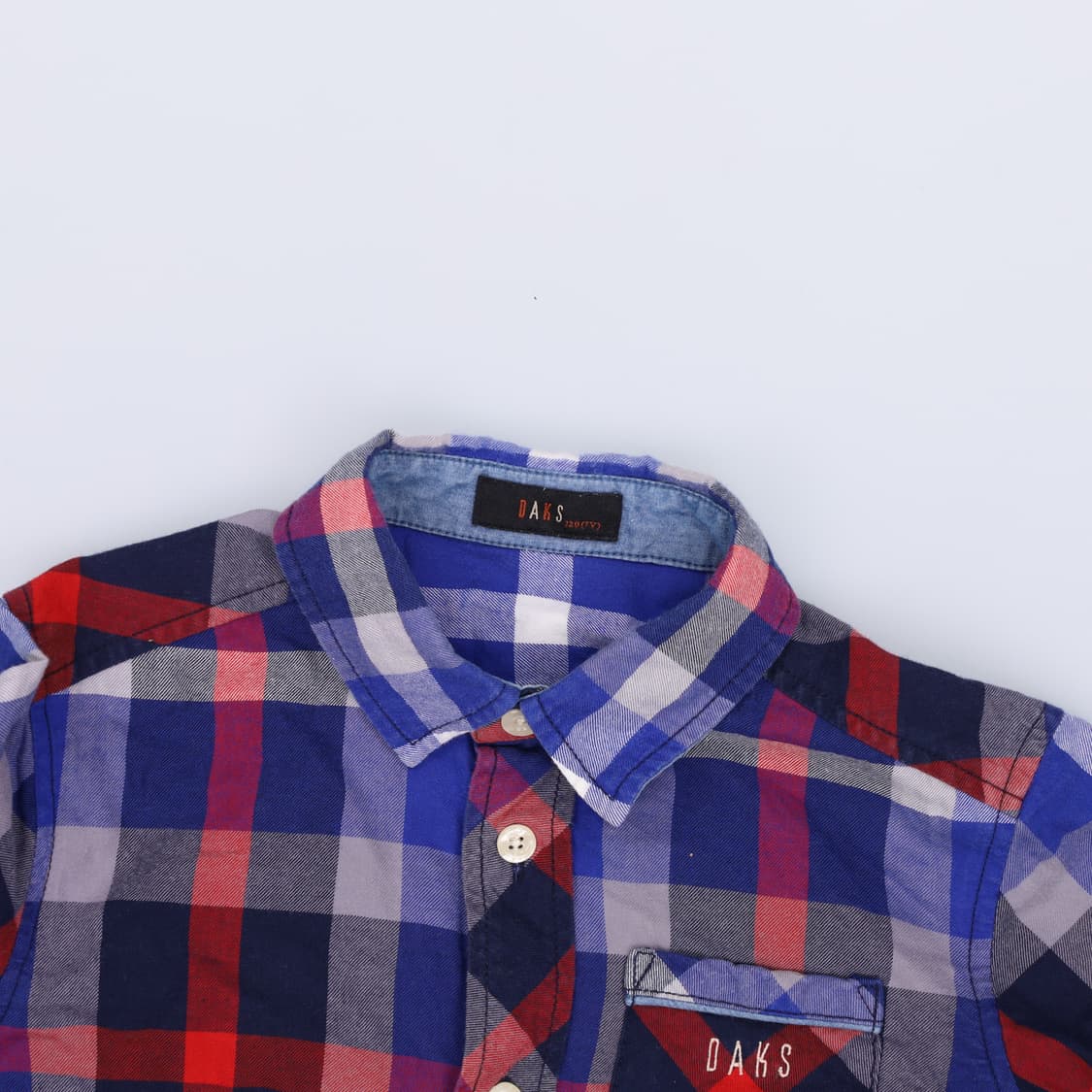 120 닥스 키즈 체크 셔츠 0313H1 상품이미지3