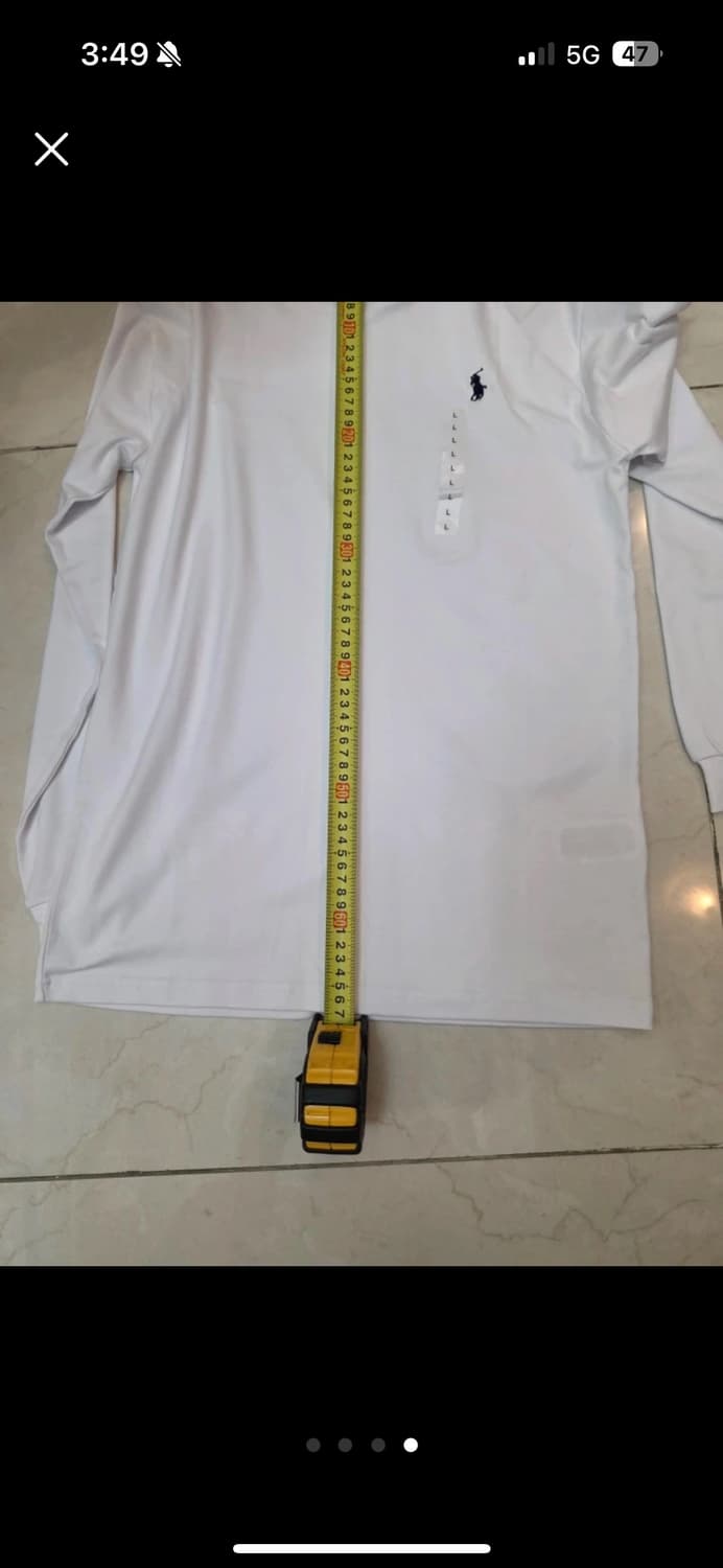 폴로 랄프 로렌 롱 슬리브 티셔츠 화이트  상품이미지5