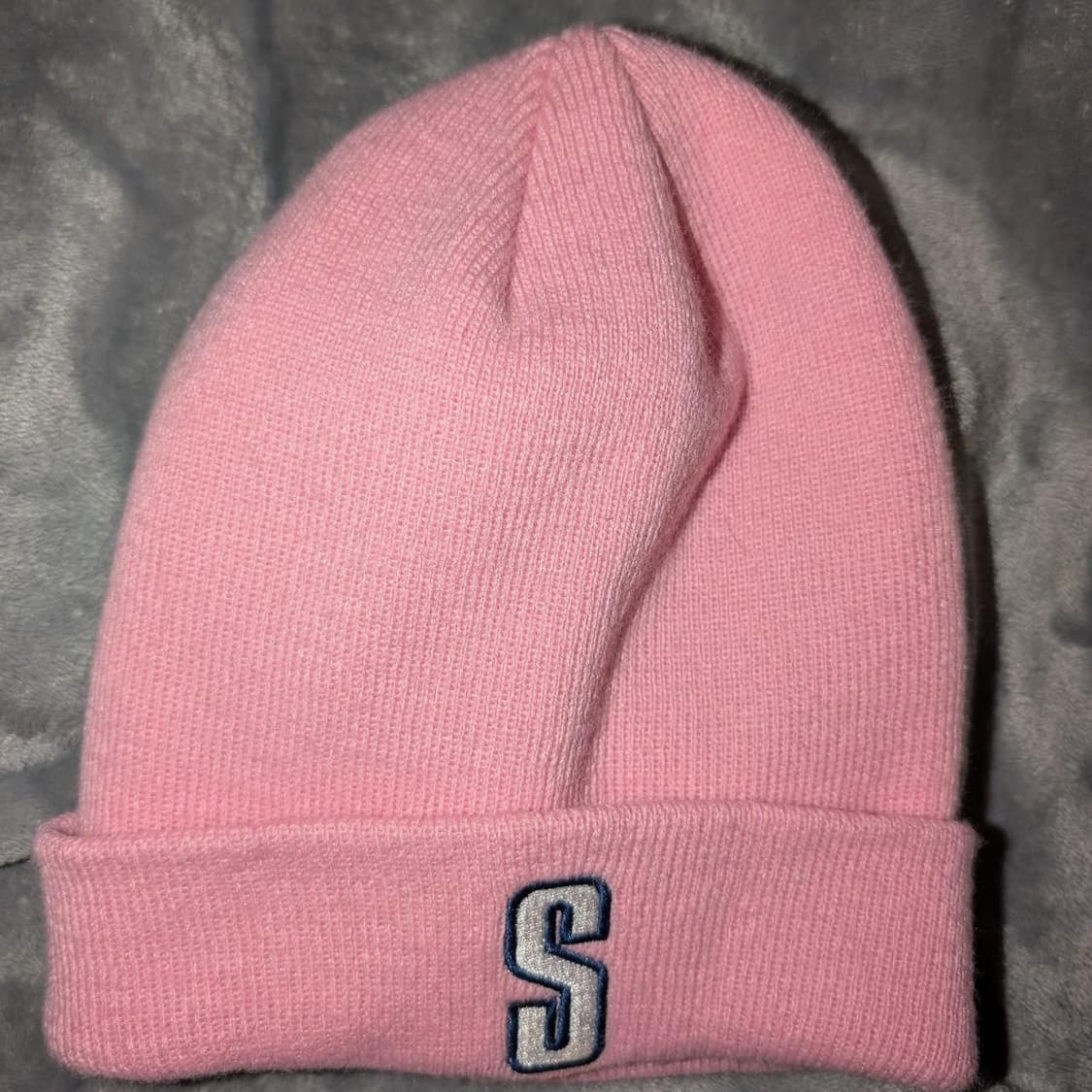 스투시 S 로고 비니 핑크 상품이미지1