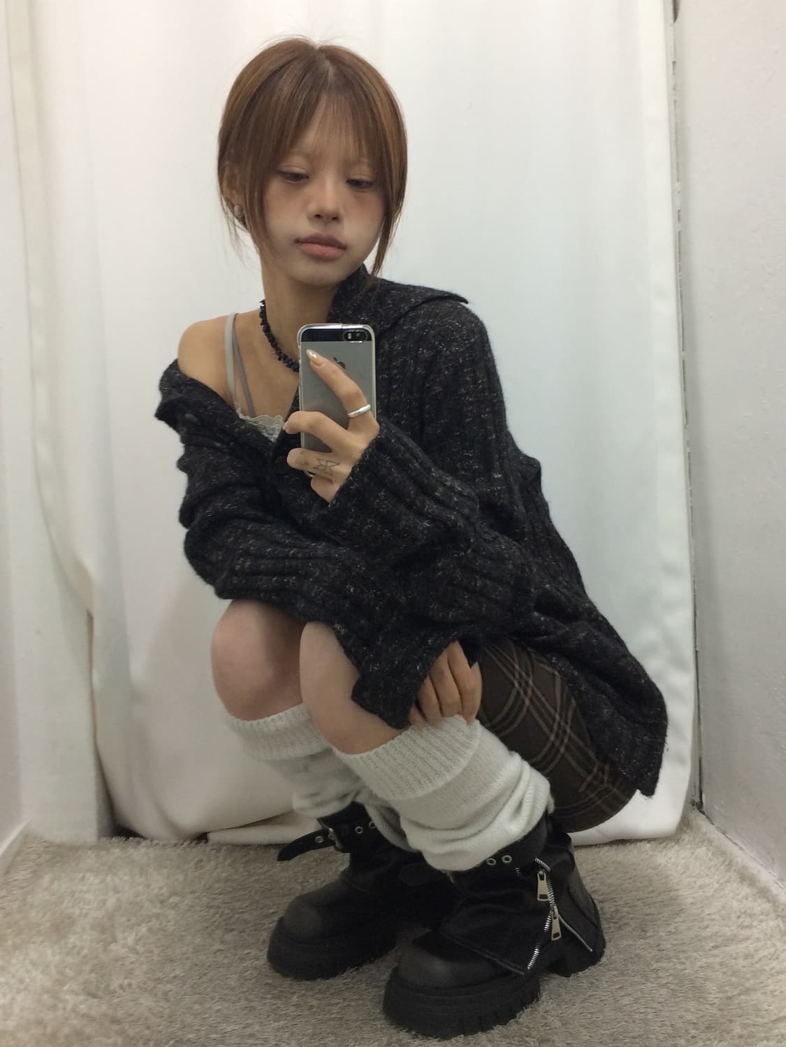 🐻포근 브라운 가디건 코디 🐻 상품이미지1