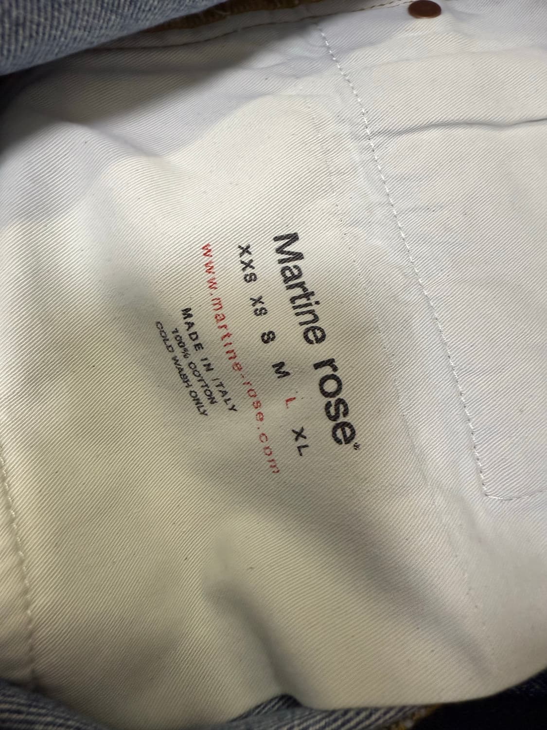 마틴로즈 프린트 데님 L 새상품 상품이미지4