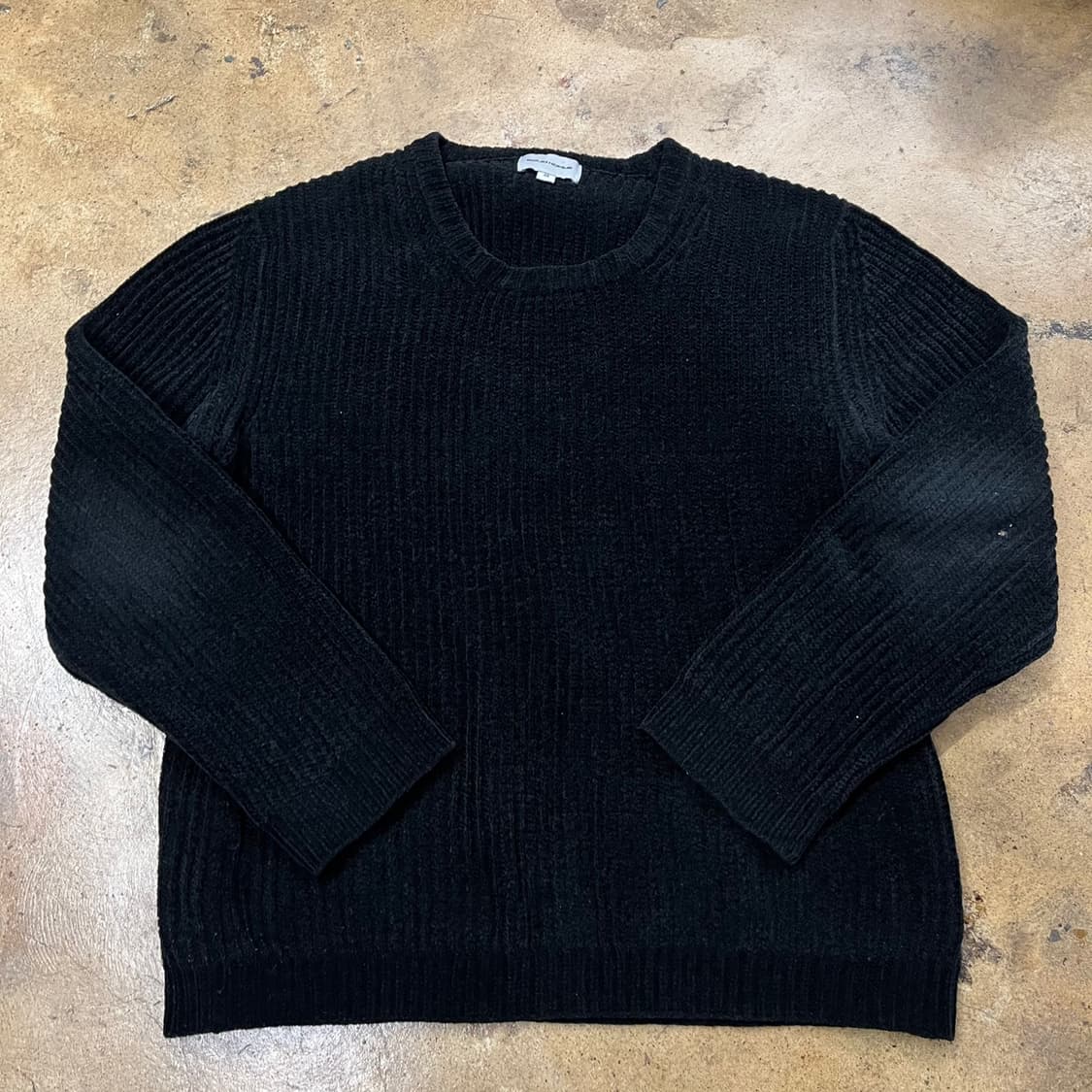 [정품/48] 솔리드옴므 블랙 골지 니트 b17 상품이미지2