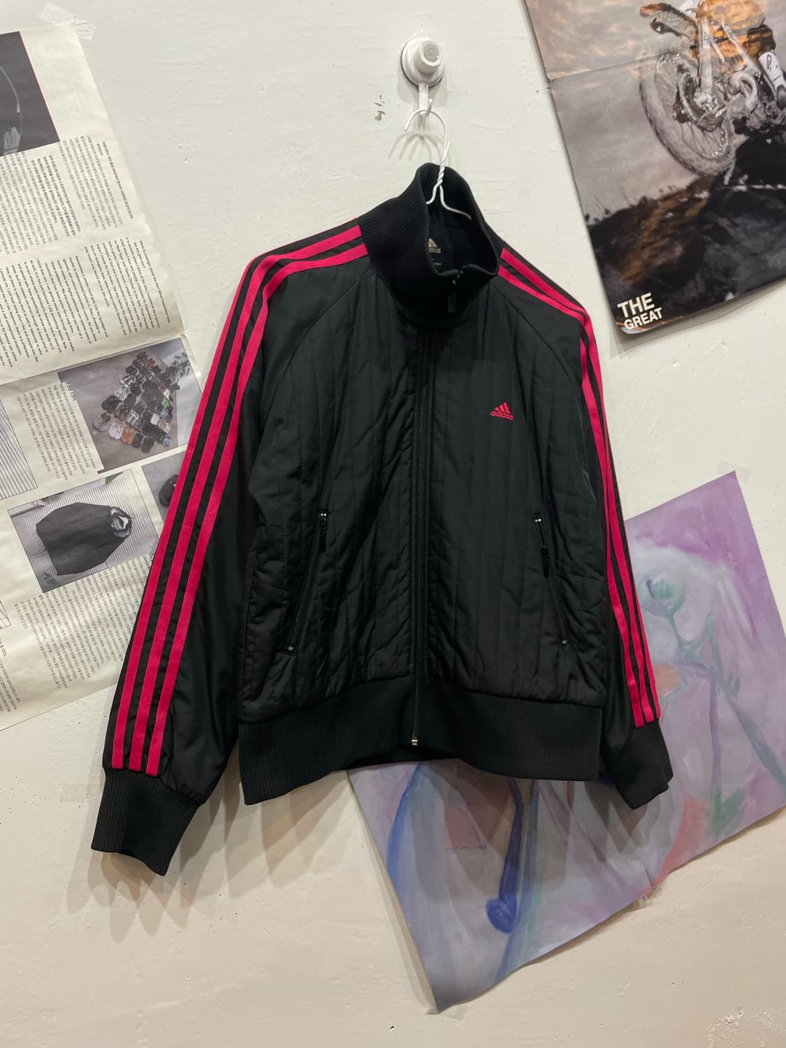 아디다스 져지 점퍼 핑크  상품이미지1