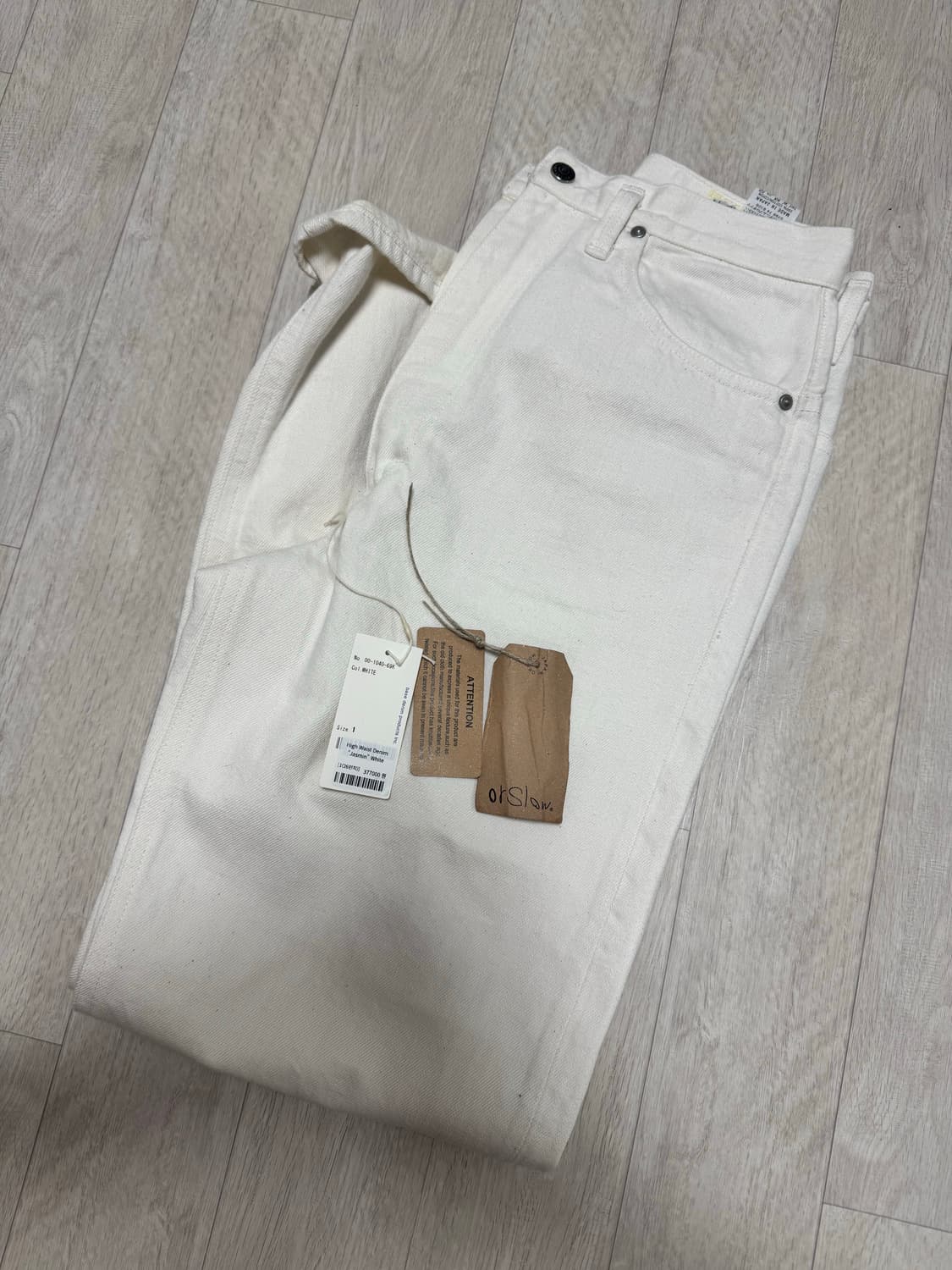 오어슬로우 자스민 orSlow Denim White 상품이미지1