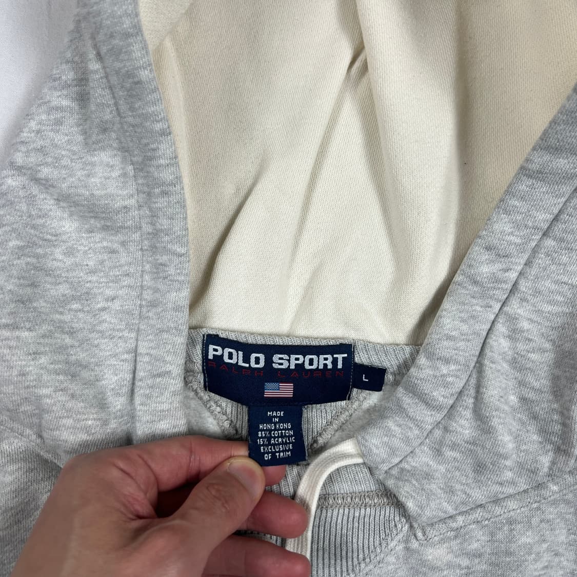 90‘s 폴로스포츠 polo sport p 로고 쉴드 패치 후드티 상품이미지8