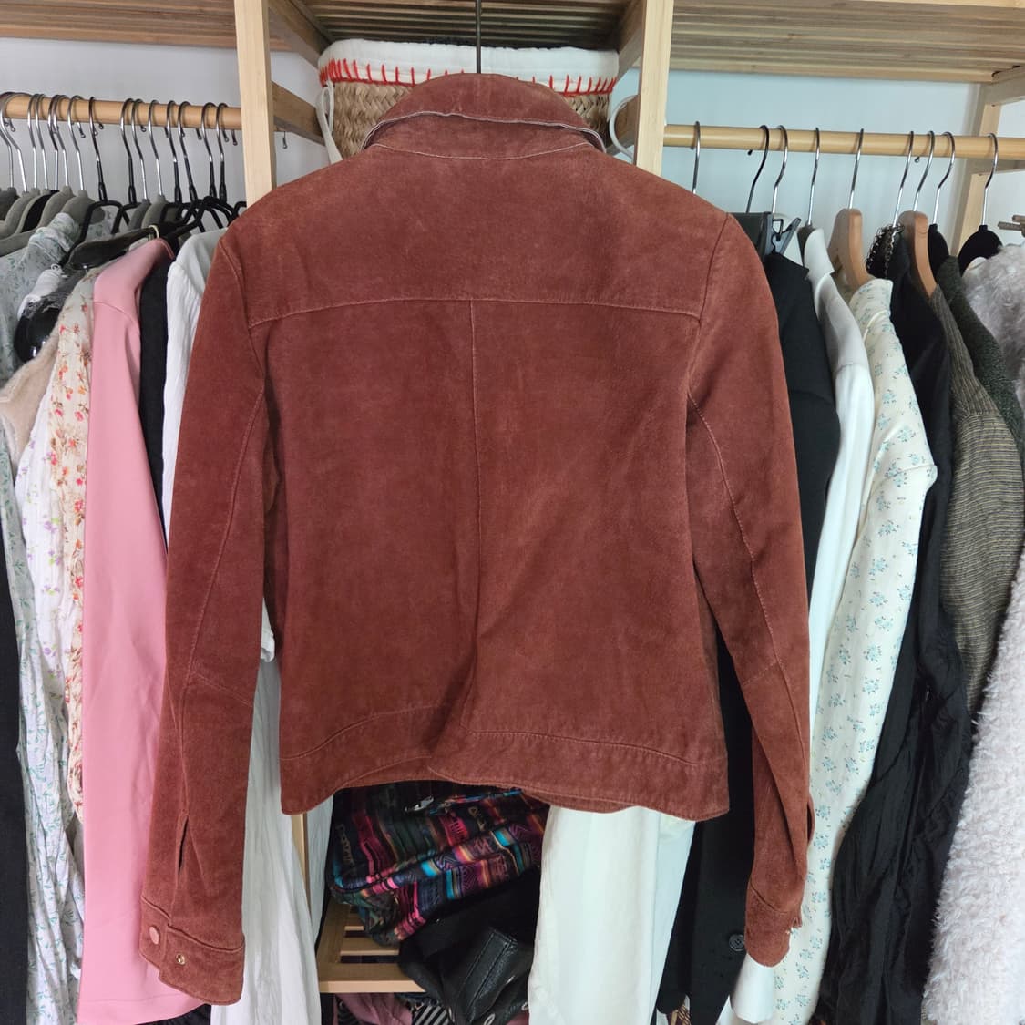 Mango스웨이드블루종 상품이미지6