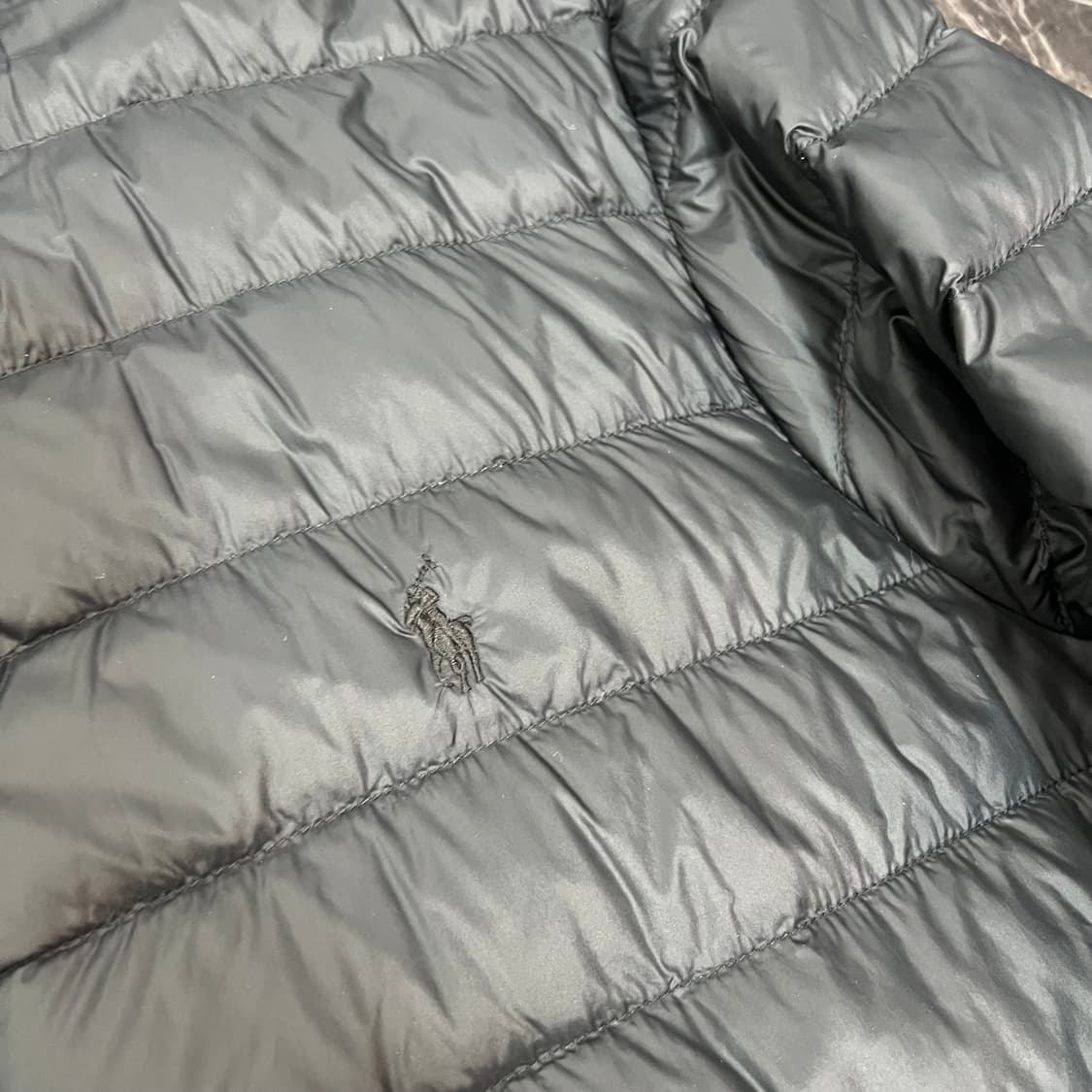 폴로랄프로렌 로고 경량 다운 자켓 블랙 상품이미지4