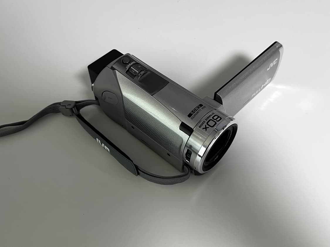 미사용 보관품/ jvc gz hm177 빈티지 캠코더 실버 상품이미지6