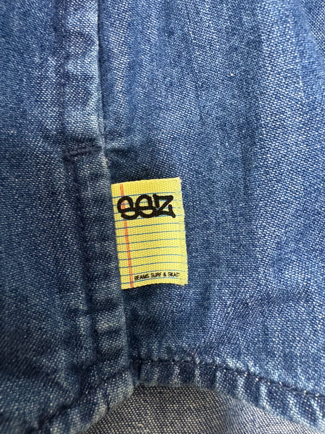 SSZ 가마쿠라 류창마 오버핏 데님 셔츠 자켓 빔즈 S 상품이미지5