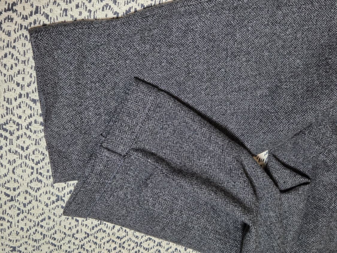 비이커 헤링본 울100 슬랙스 그레이 34 상품이미지5