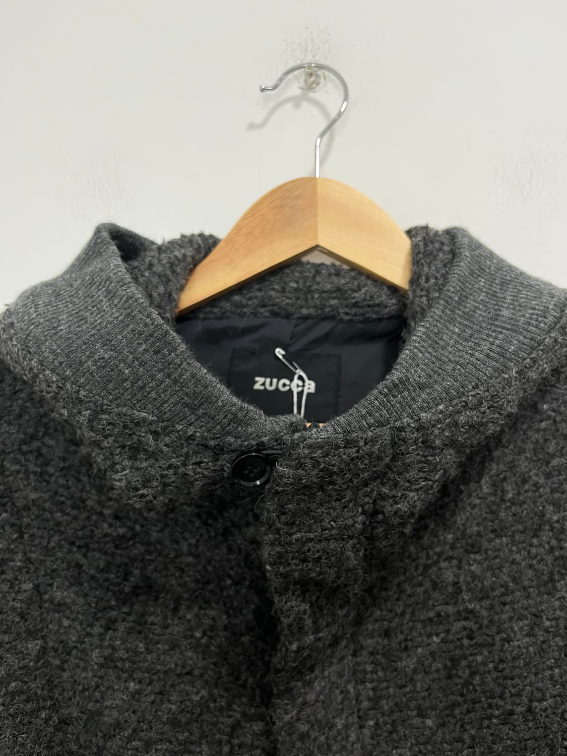 Zucca 후드 부클 니트 자켓 상품이미지5