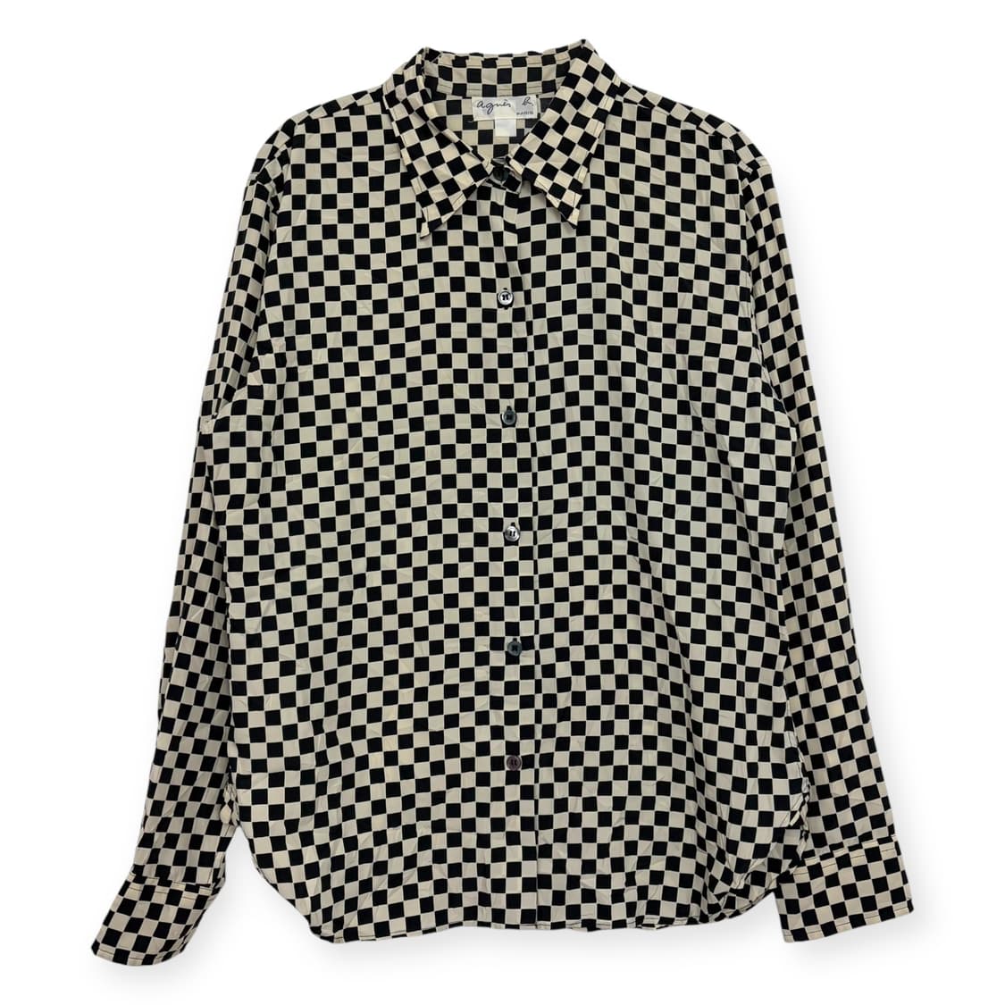 아네스베 체크 패턴 셔츠 상품이미지1