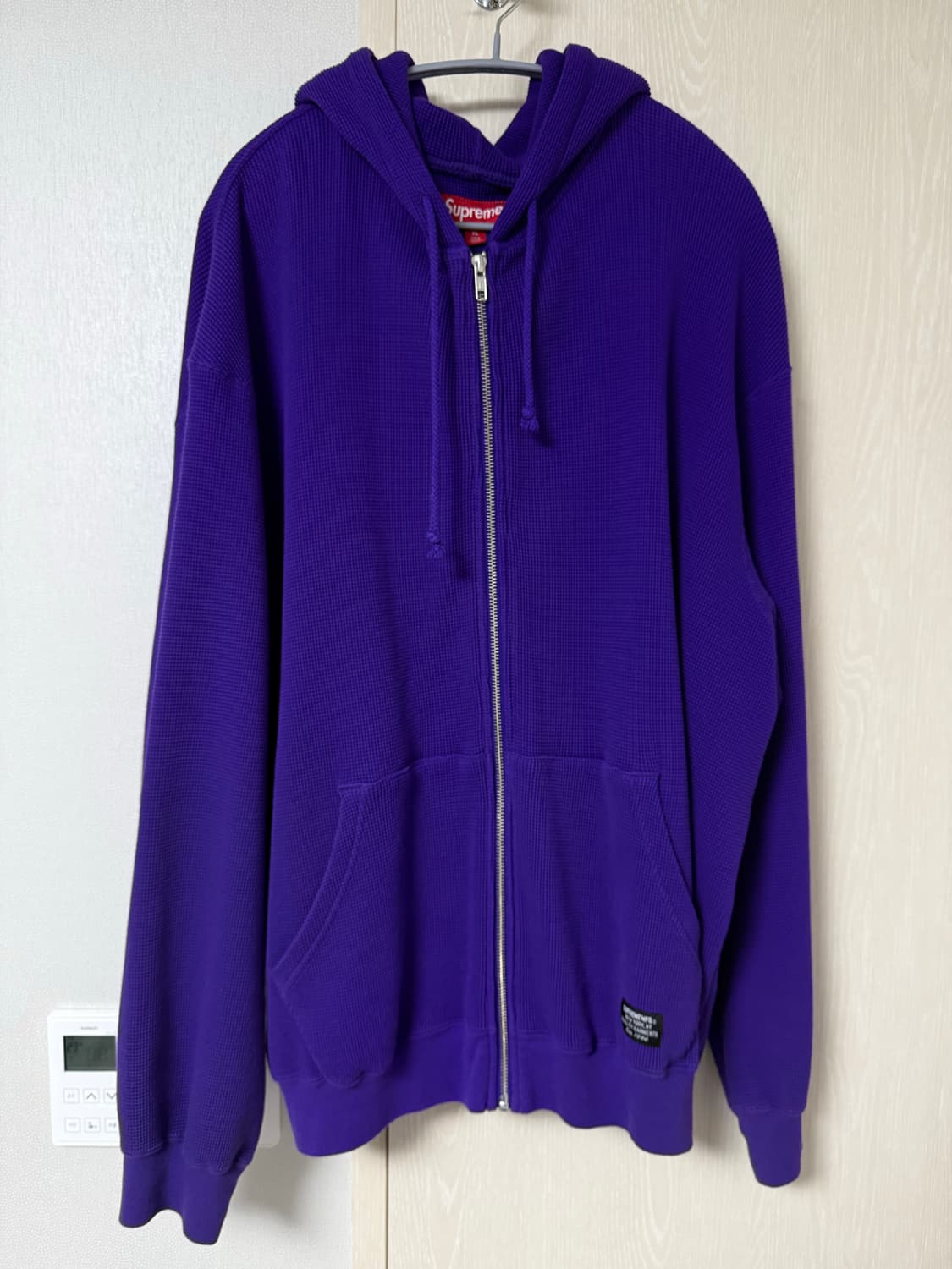 슈프림 써멀 후드 집업 퍼플 - 25SS XL 사이즈 상품이미지1