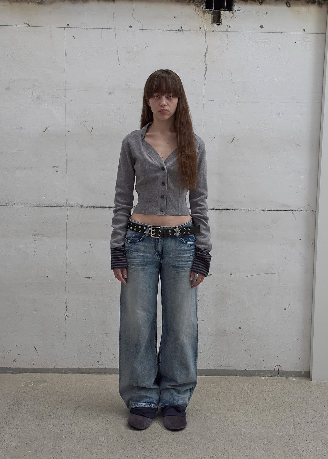 Lcdc tm WIDE-LEG WASHED DENIM 청바지m사이즈 상품이미지1