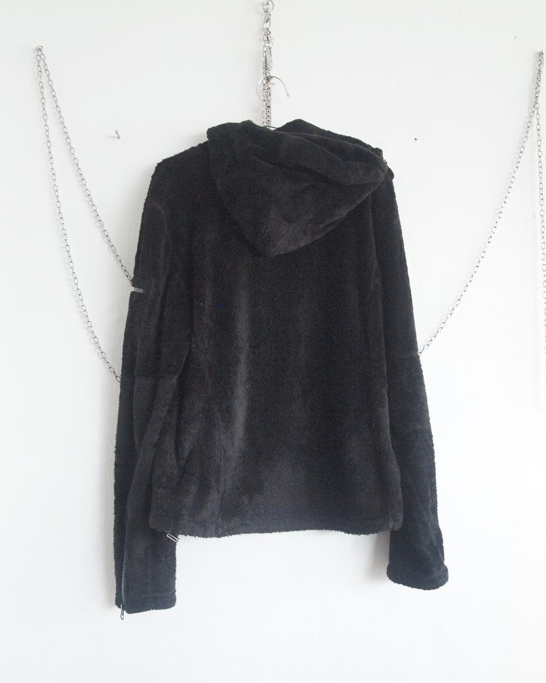 지에다 사선집업 후드 플리스 자켓 상품이미지7