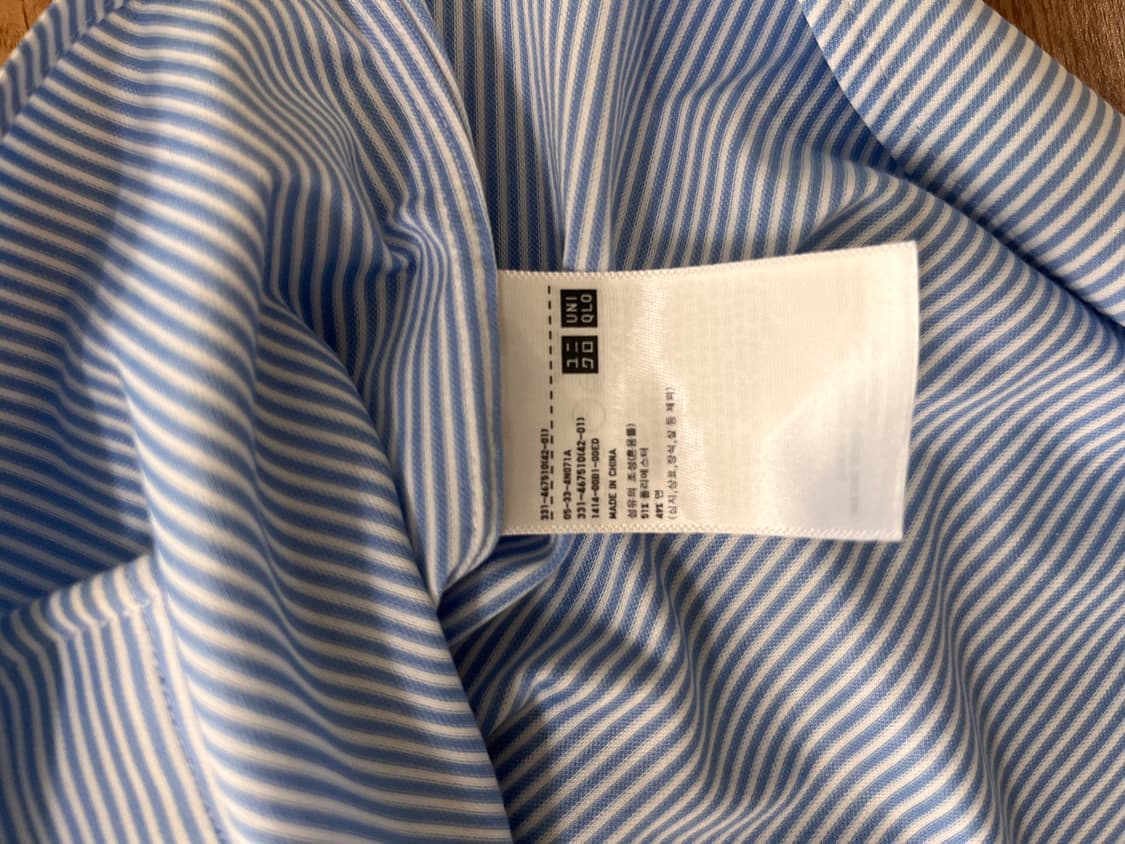 유니클로 스트라이프 셔츠  상품이미지3