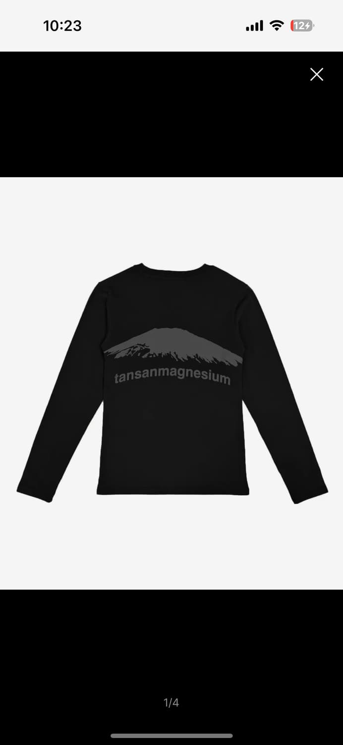 탄산마그네슘 마운틴 롱슬리브 블랙 상품이미지1