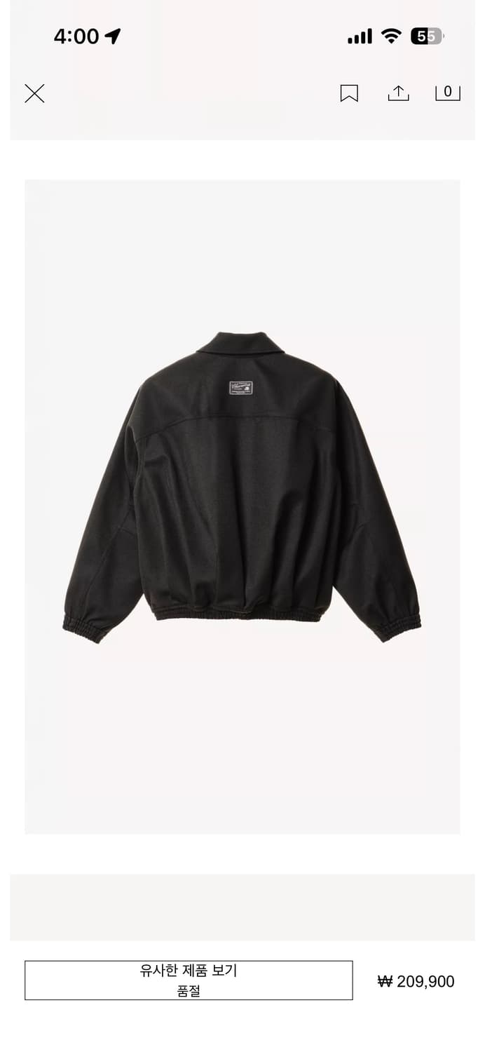 자라 윌리차바리아 스트럭처 봄버 자켓 s 상품이미지2