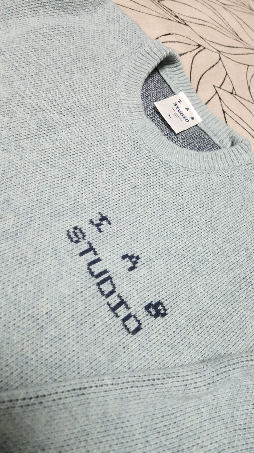 아이앱 스튜디오 니트 스틸 블루 [XL] 상품이미지3