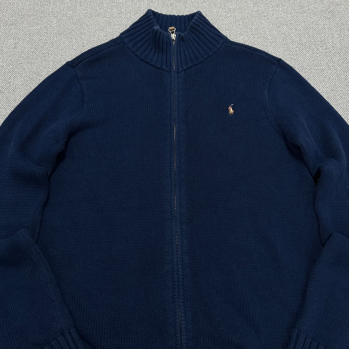 폴로 네이비 스몰포니 니트집업(XL(18-20)) 상품이미지4