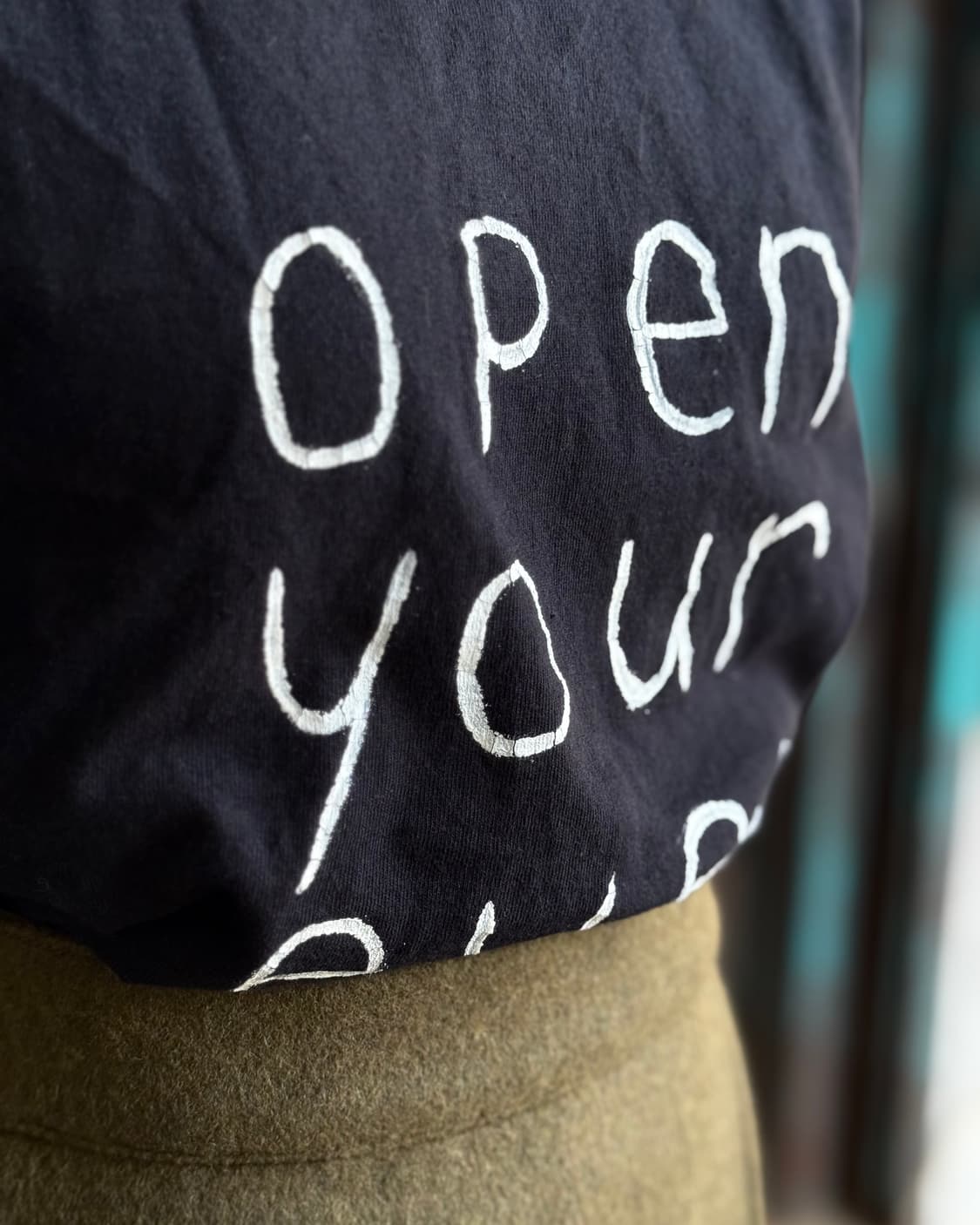 00‘s 헤인즈 오픈 유어 아이즈 그래픽 티셔츠 L (10/12) 상품이미지8