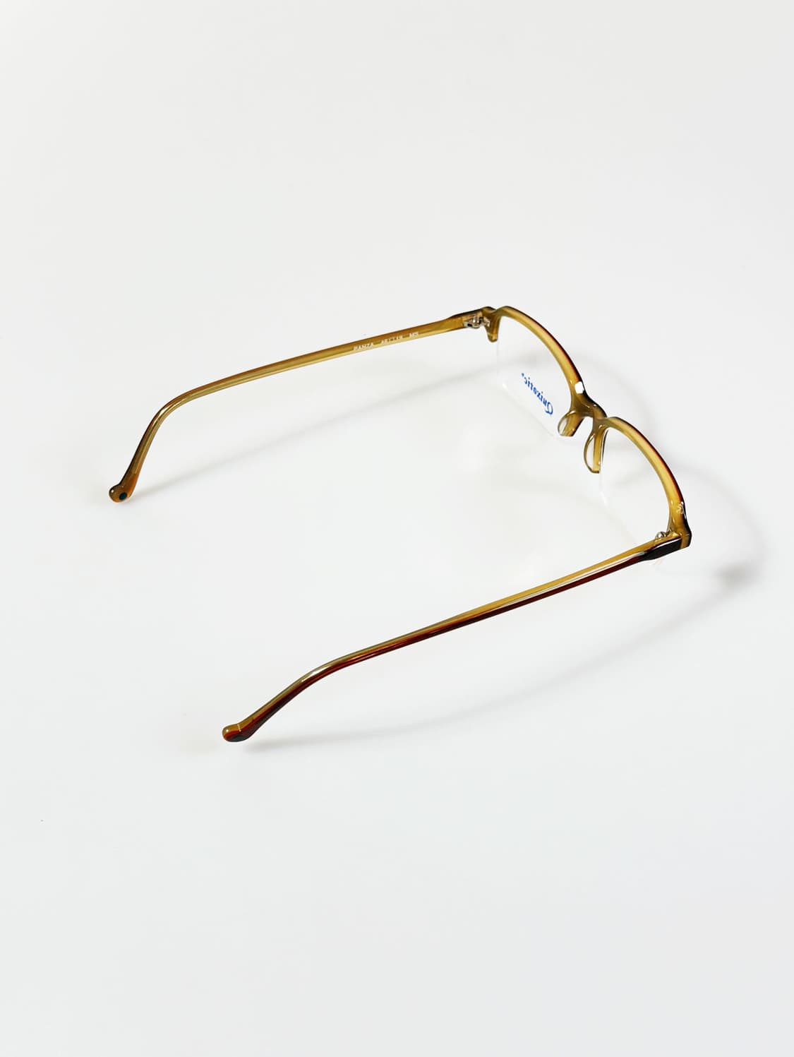 QUIXOTIC 뿔테 반무테 스퀘어 프레임 빈티지 안경 상품이미지4