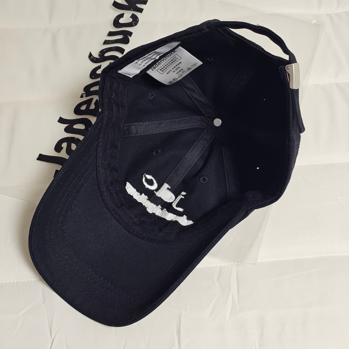 제이든척 jdc 자수 볼캡 모자 블랙 Mad world 2회착 공용 상품이미지5
