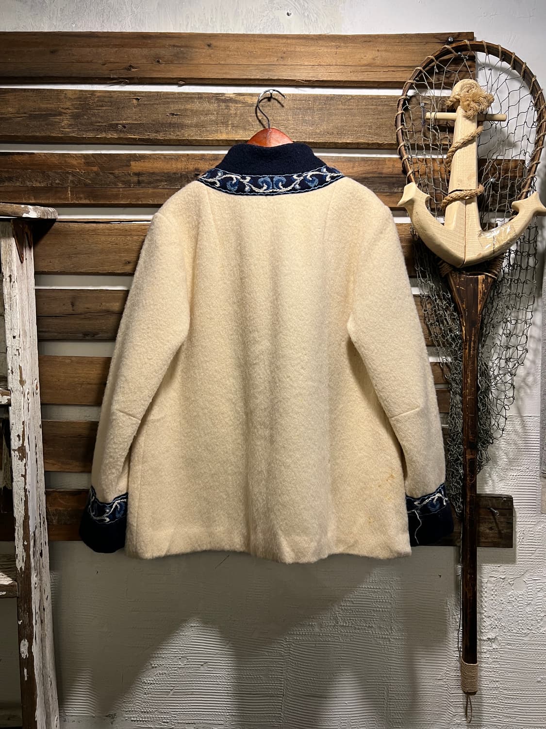 [M]90's 유로 빈티지 페르시안 울 코트 상품이미지8