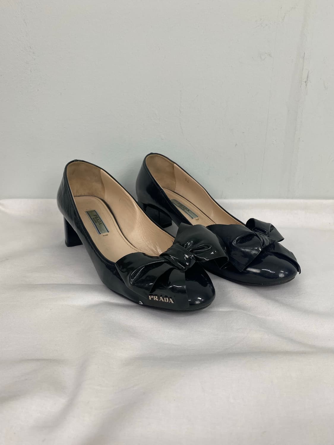 PRADA 프라다 페이던트 리본 펌프스 플랫 구두 36 상품이미지2
