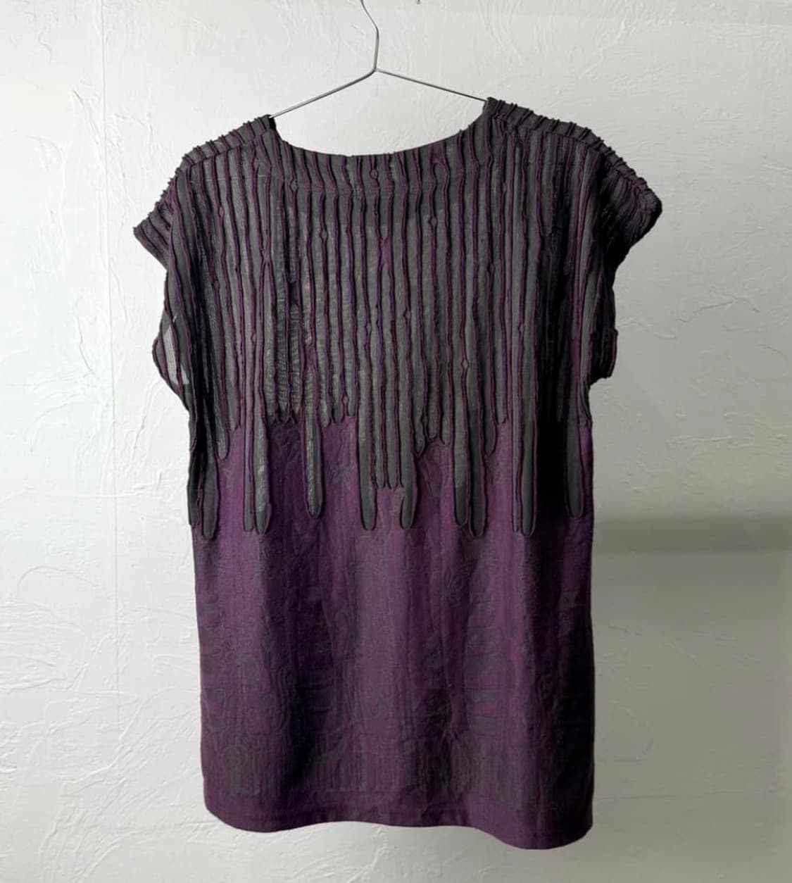 반팔 일본 빈티지 시스루 오리엔탈 패턴 상품이미지4