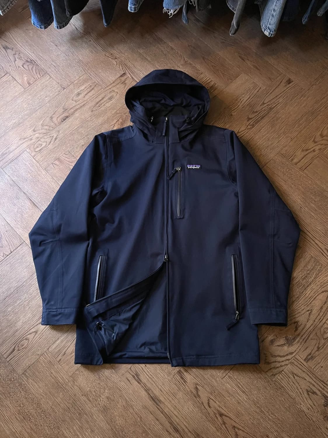 [S]파타고니아 H2NO 네이비 워터프루프 윈드브레이커 자켓 상품이미지1