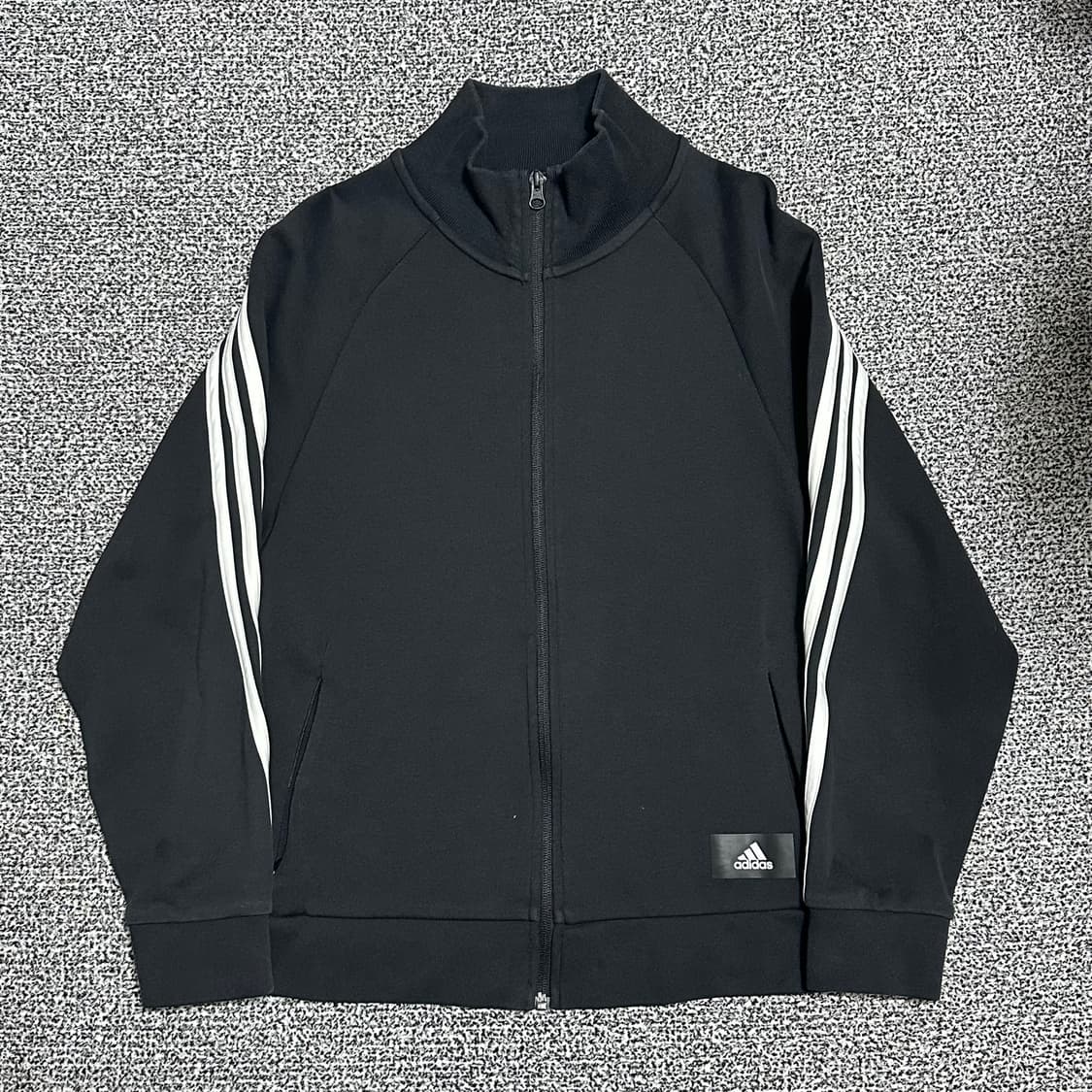 (S추천) 아디다스 삼선 사선 트랙탑 져지 블랙 상품이미지1