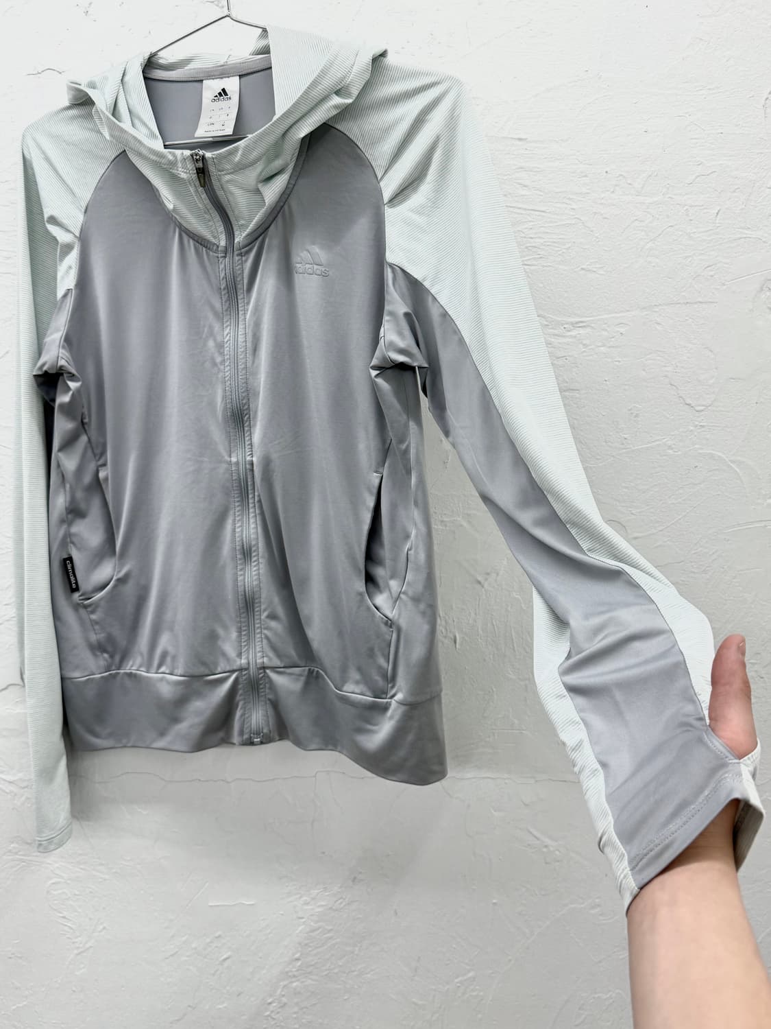 아디다스 스트라이프 핑거홀 후드집업 상품이미지3
