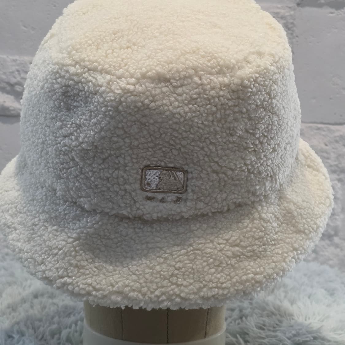 L9-2:MLB 뉴욕양키스 뽀글이 버킷햇 아이보리 (59cm) 상품이미지2