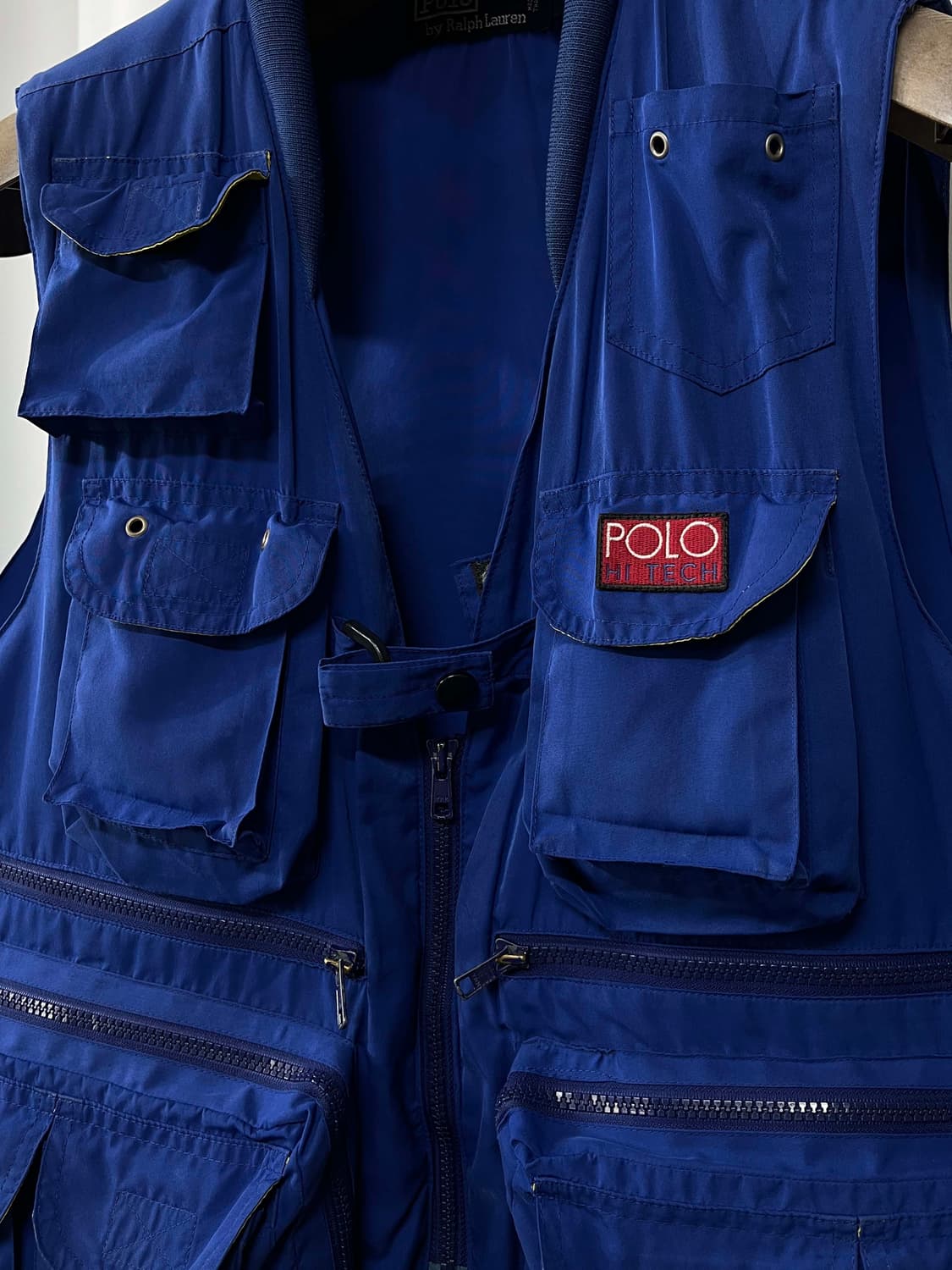 90's 폴로 랄프로렌 로얄네이비 피셔맨 하이테크 유틸리티 베스트 자켓 상품이미지5