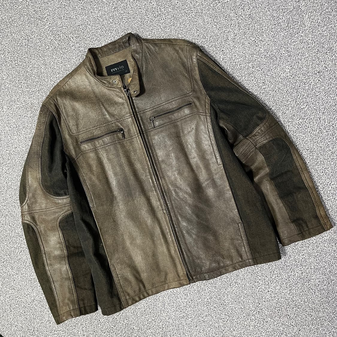 엠비오 레더자켓 상품이미지1