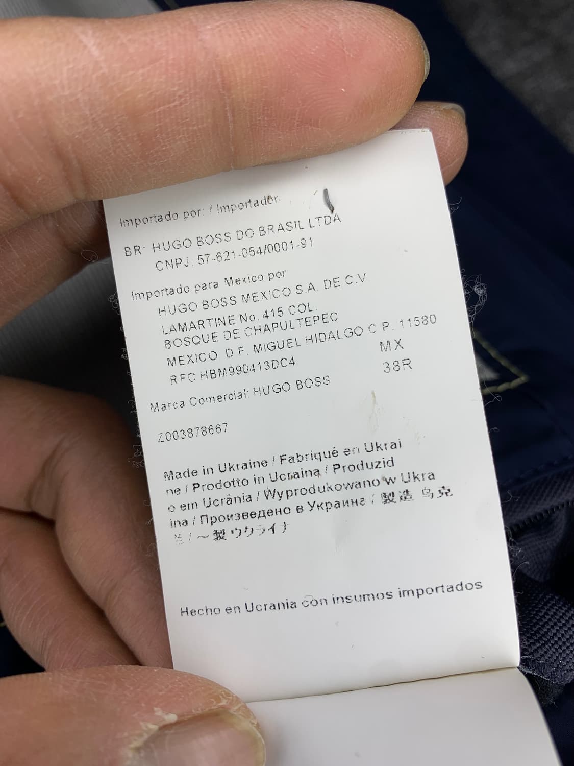 HUGO BOSS 남성 네이비  트렌치 코트 (48) 상품이미지8