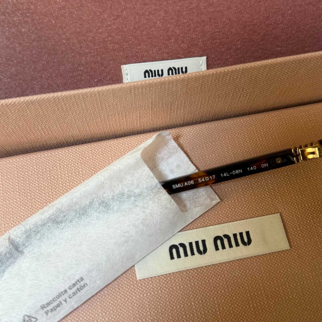 미우미우 레오파드 하바나 안경테 새상품 상품이미지3