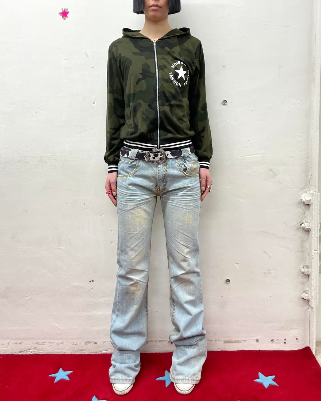 Camo Big Star Hooded Zip-Up  상품이미지4