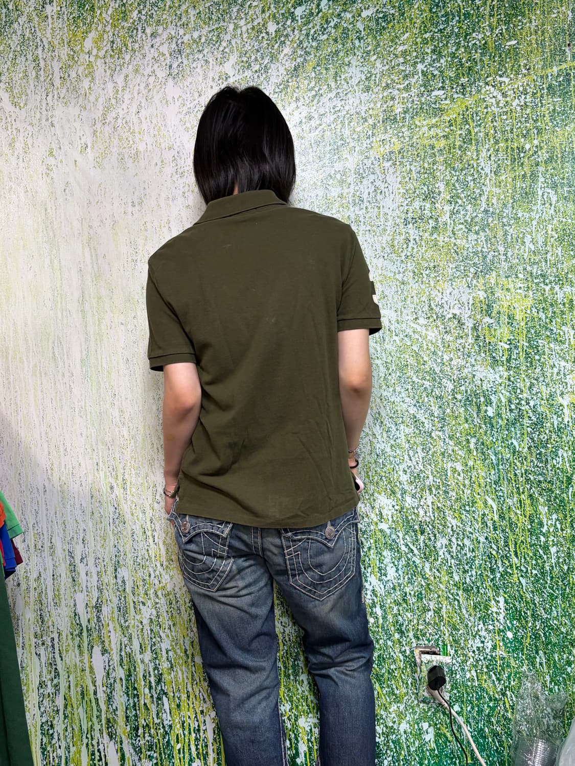 폴로 빅포니 치프키프 올리브 카키 카라 pk 반팔 티셔츠 L 상품이미지4