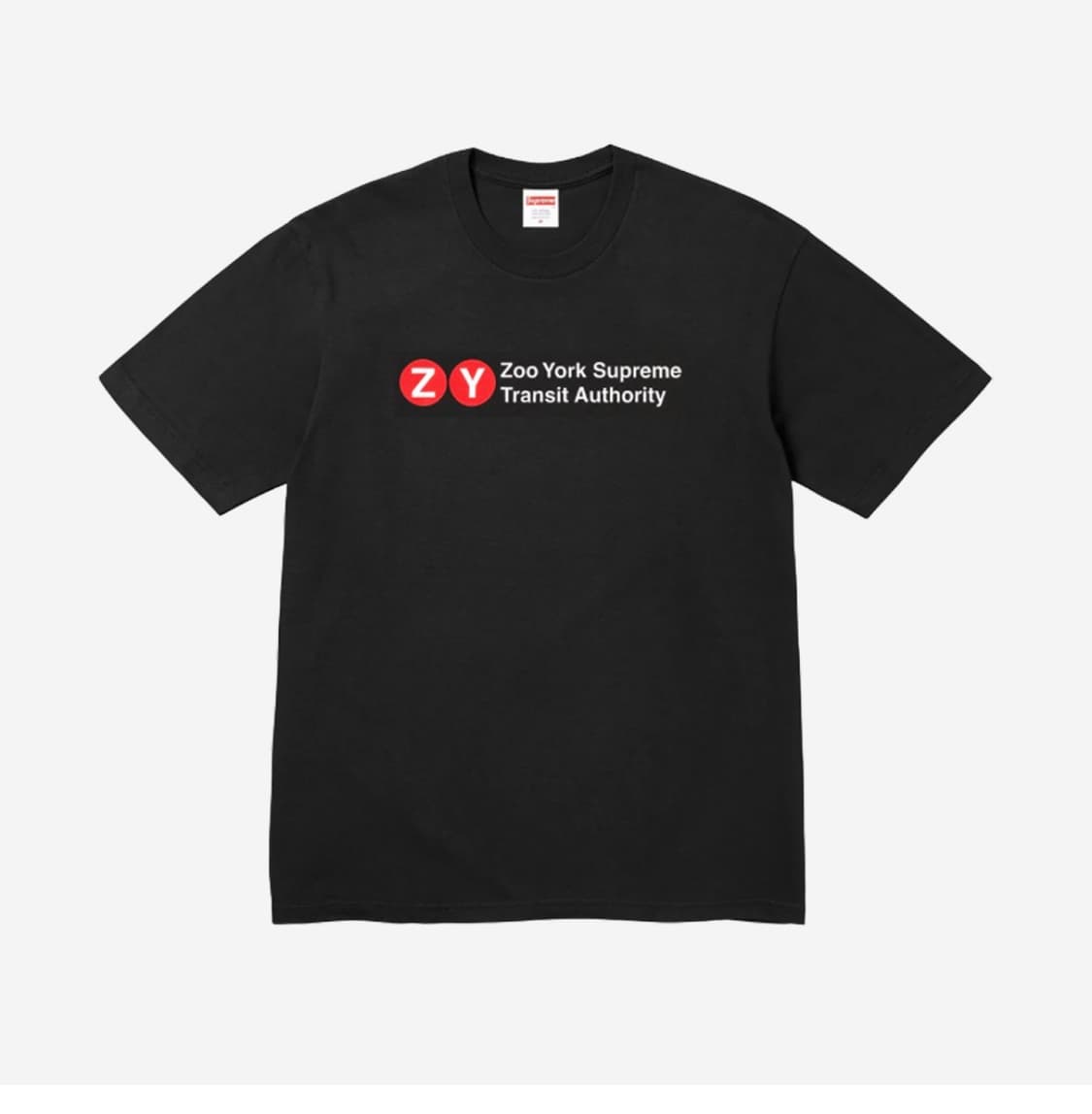 Supreme x Zoo York Transit T-Shirt Black 상품이미지1
