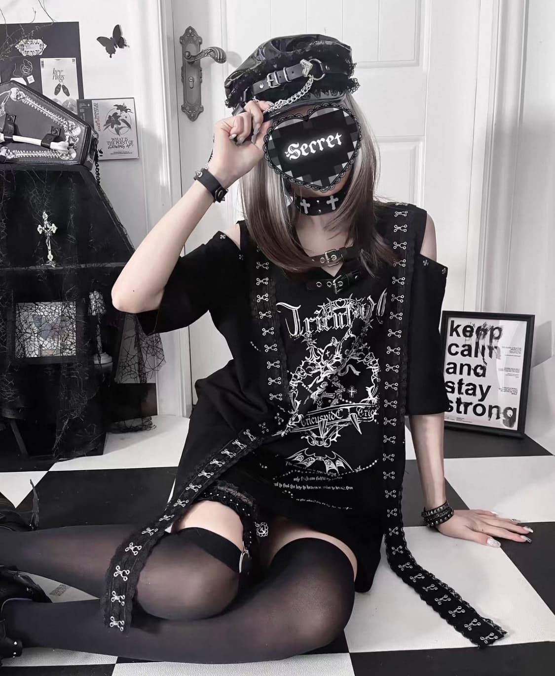 TricuspidC TC 서브컬쳐 프린팅 반팔 티셔츠  상품이미지2