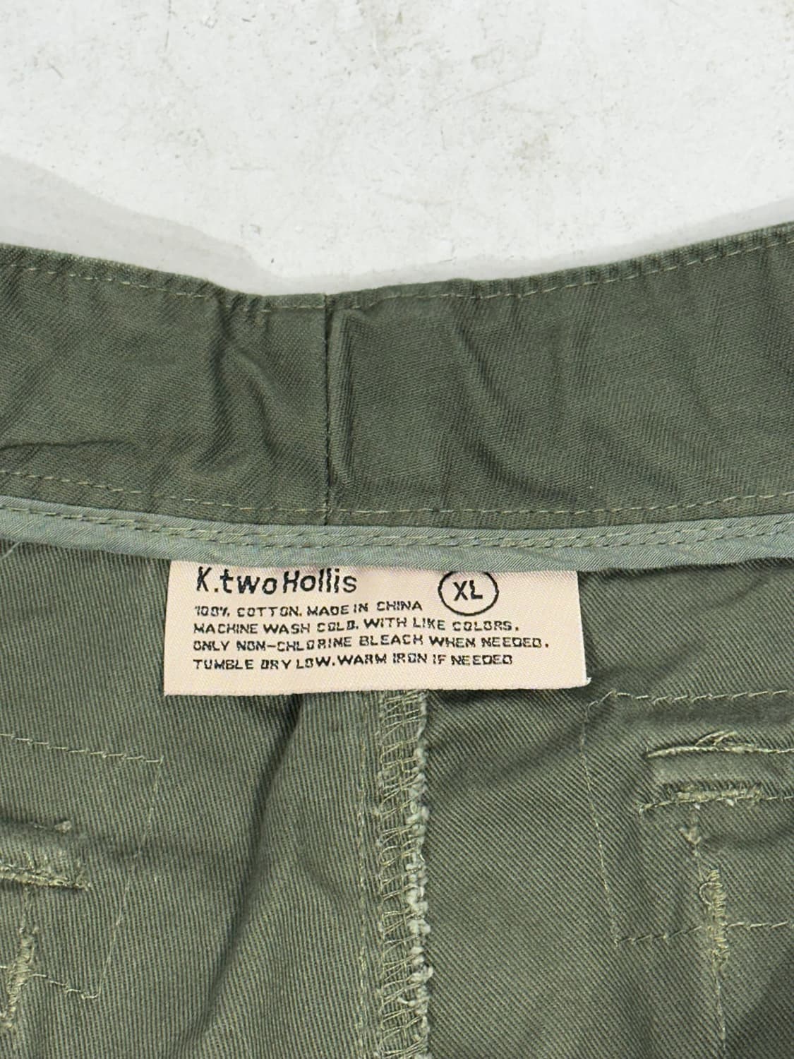 빈티지 멀티 포켓 유틸리티 와이드 카키 카고 팬츠 XL 상품이미지7