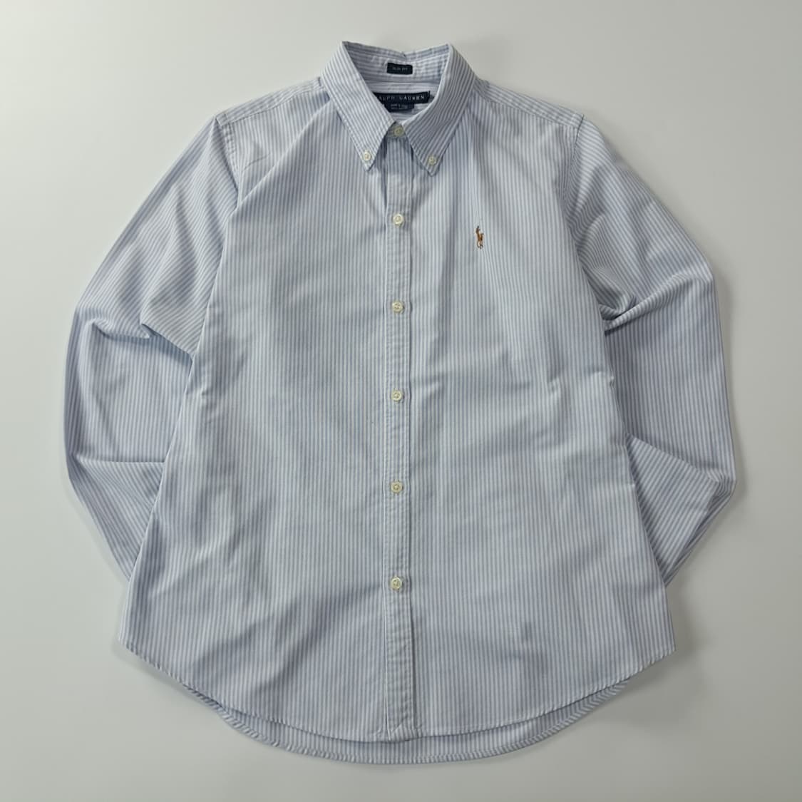 CK272 XL 폴로 슬림핏 클래식블루 스트라이프 셔츠 남방 상품이미지1