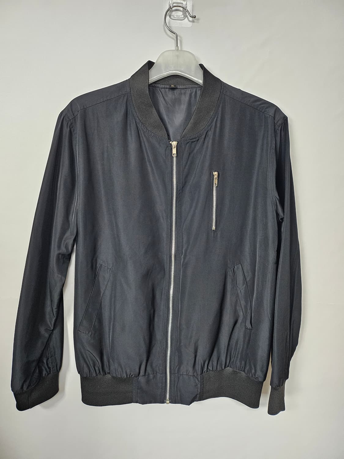 블랙 남성 봄버 자켓 105 XL 상품이미지1