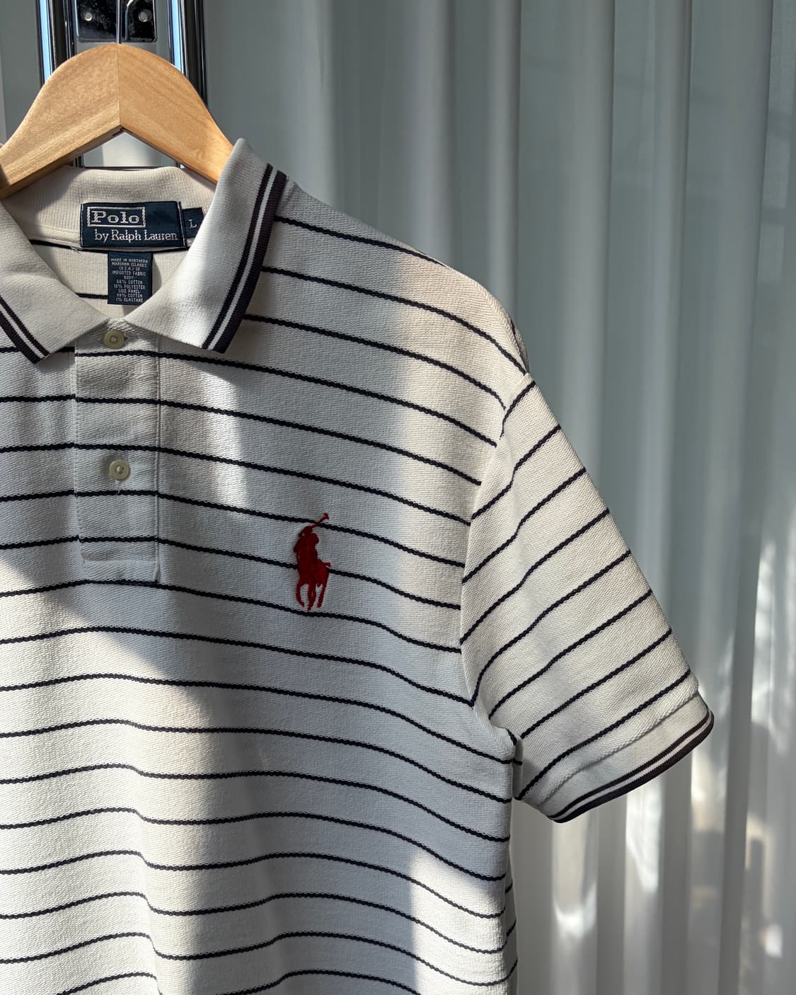 [L]폴로 랄프로렌 빅포니 스트라이프 반팔 카라 티셔츠 상품이미지5